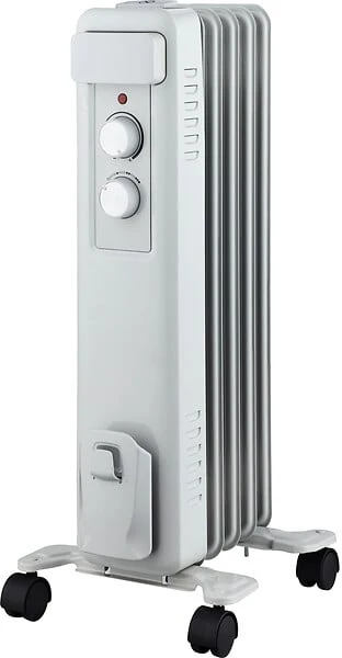 Radiateur bain d'huile - Blanc et gris - 1500W