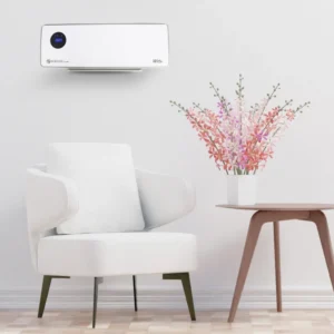 Radiateur céramique mural 2000W oscillant – télécommande, timer & détection fenêtre ouverte