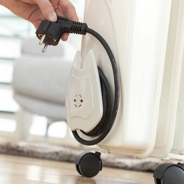 Radiateur à huile à roulettes avec thermostat à faible consommation énergétique - Livraison offerte