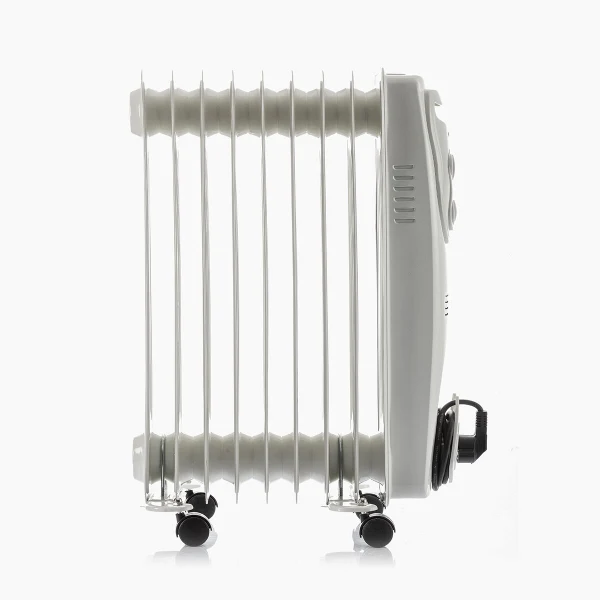 Radiateur à huile à roulettes avec thermostat à faible consommation énergétique - Livraison offerte