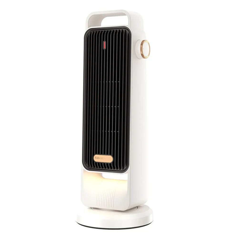 Radiateur soufflant 220v 48,5x18,5cm intelligent thermostat 3-speed réglage chauffage d'appoint 1,5m câble chaufferette el...