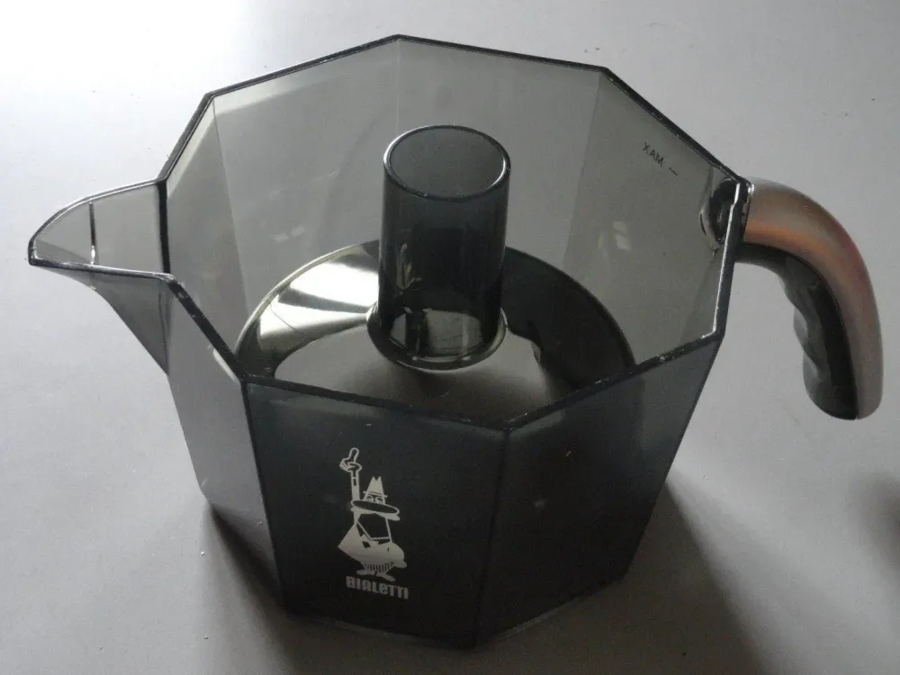 Le récipient à eau pleine noire brille en argent Mokona CF40