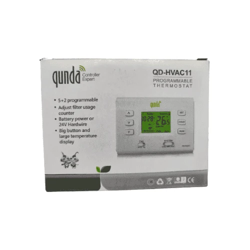 Termostato Programable QUNDA QD 24v 5+2 refrielectricatienda