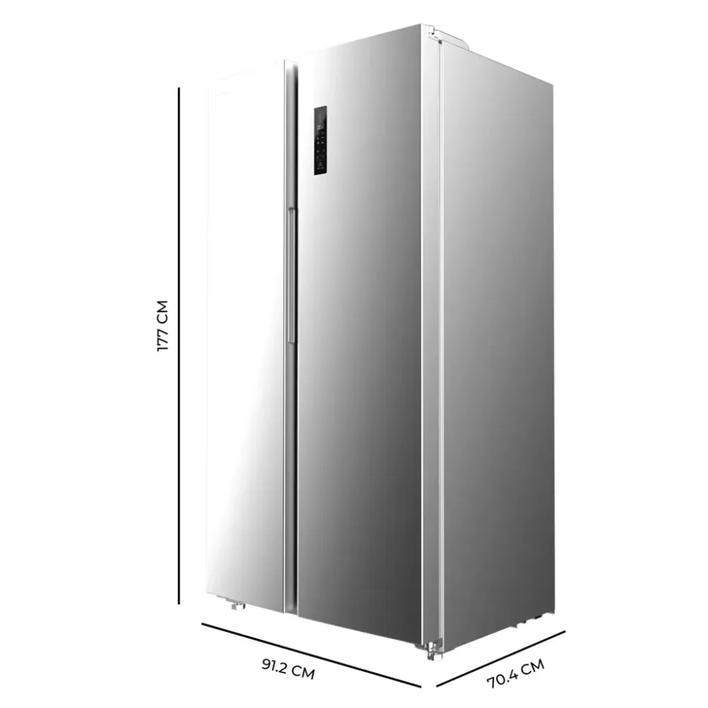 Refrigerateur americain inoxydable Cecotec efficacite energetique grande capacite technologie avancee