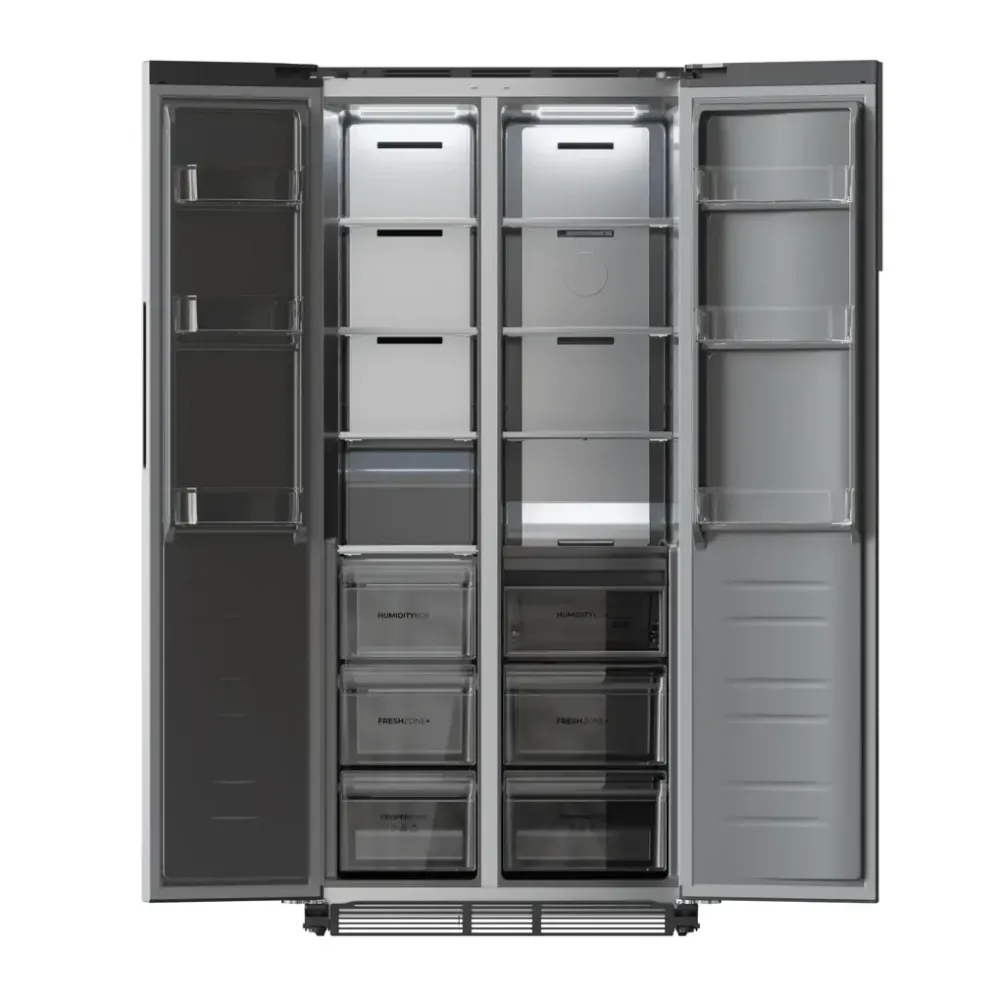 Réfrigérateur américain inox 436 L Cecotec efficacité design technologie avancée