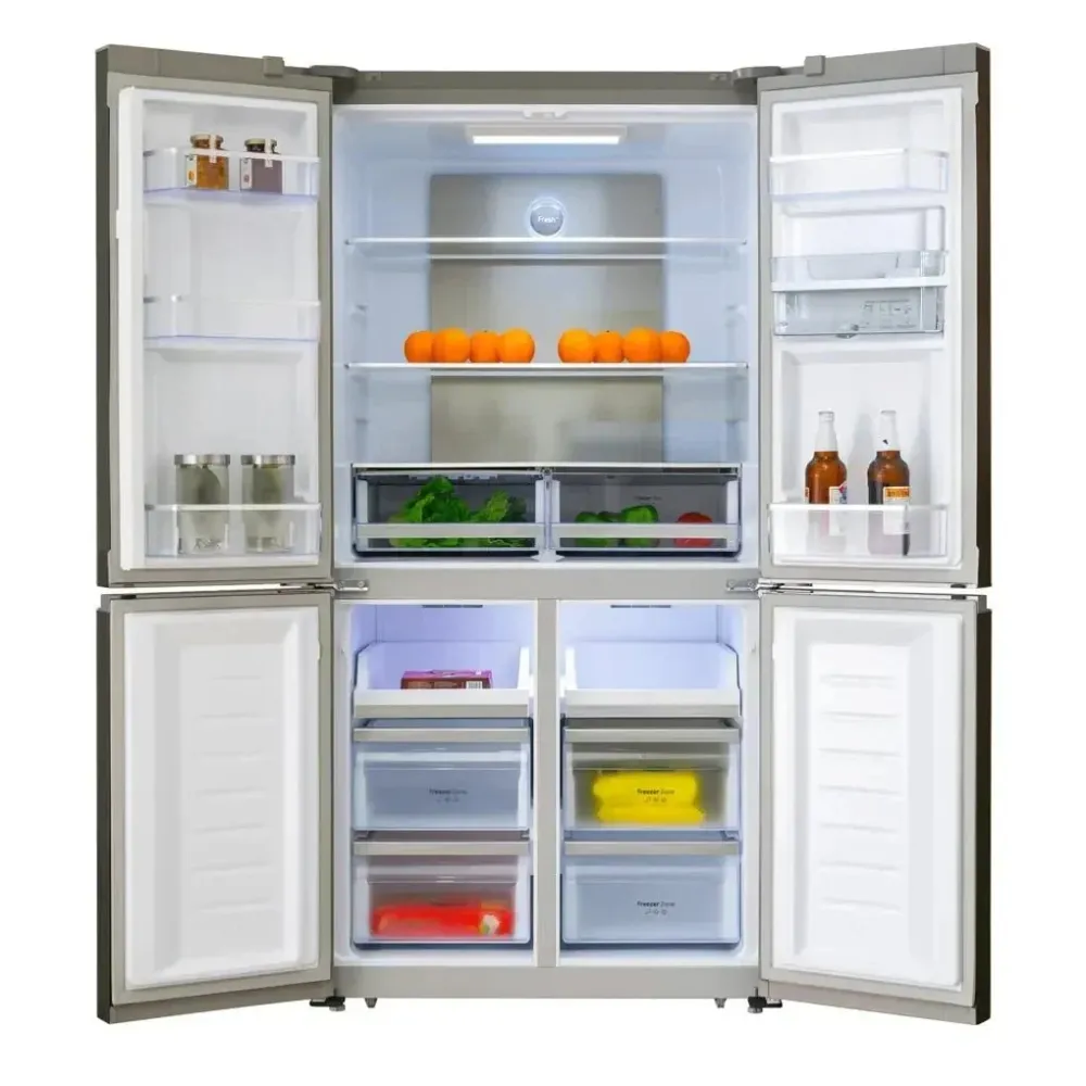Réfrigérateur 4 portes acier inoxydable grand volume efficacité supérieure technologie innovante de Cecotec