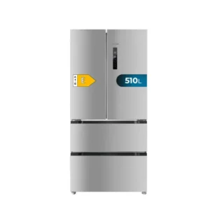 Réfrigérateur 4 portes inox grande capacité haute efficacité énergétique Cecotec