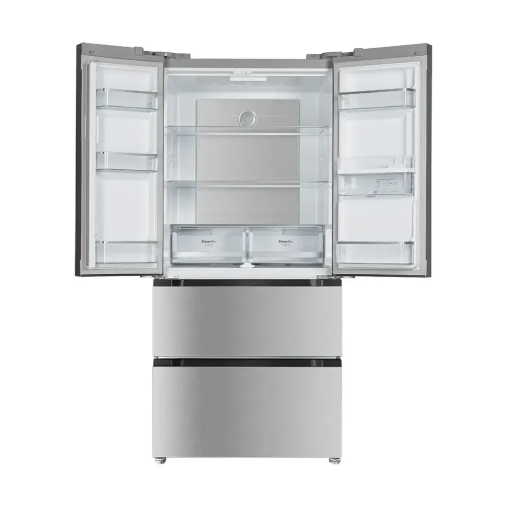 Réfrigérateur 4 portes inox grande capacité technologie avancée Cecotec