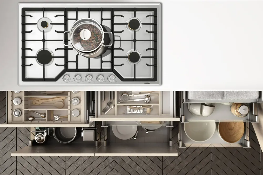 🌟 Table de cuisson à gaz haute performance ROBAM série G 36 po G515 🌟