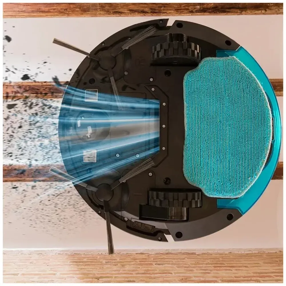 Robot aspirateur Cecotec 5 en 1 navigation reactive puissance d aspiration elevee