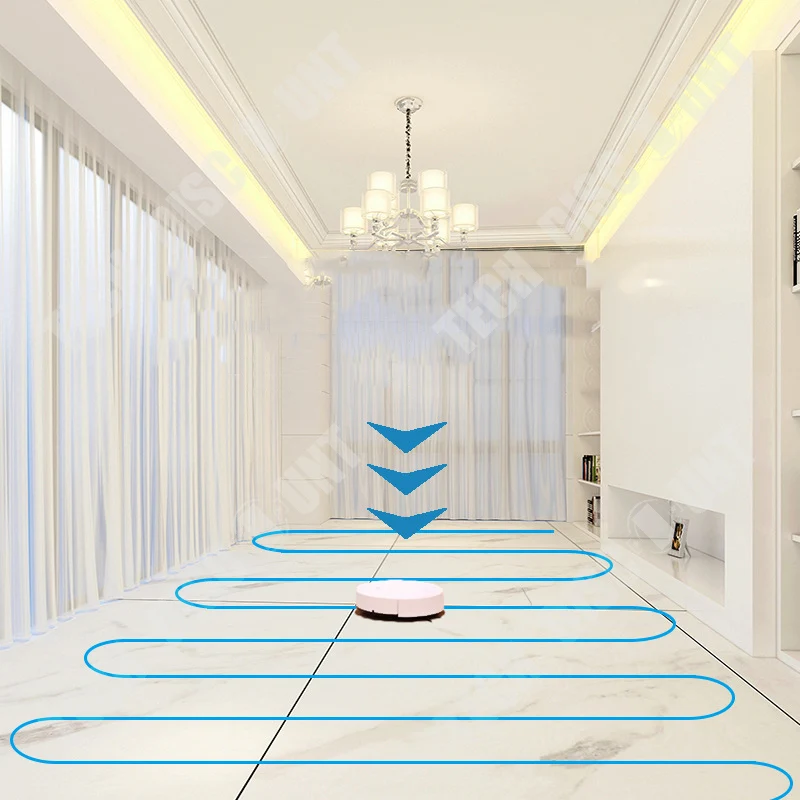 TD® Robot de balayage intelligent aspirateur domestique rechargeable trois en un adapté au nettoyage autonome sans fil bat...
