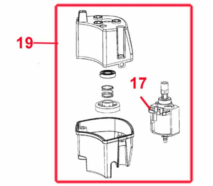 Réservoir d'eau pour vaporella Next polti
