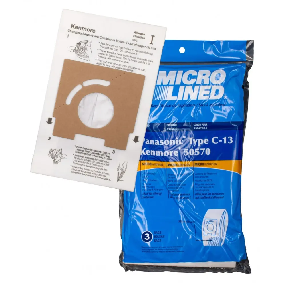Sacs en papier pour aspirateur Panasonic type C-13 (paquet de 5)