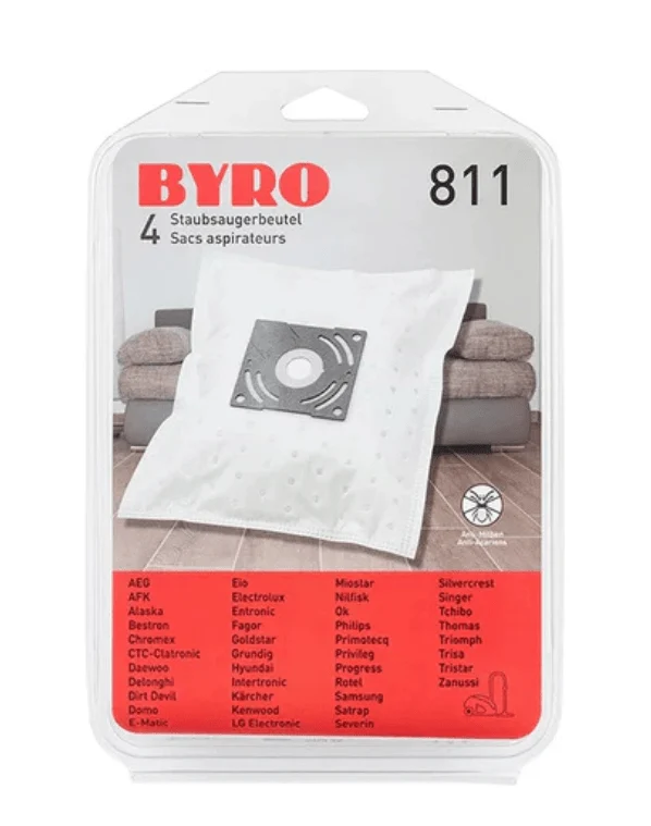 Sacs pour aspirateur Byro 811 | 4 pièces
