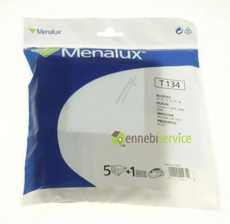 Sacs pour aspirateur T134 5pz + filtre