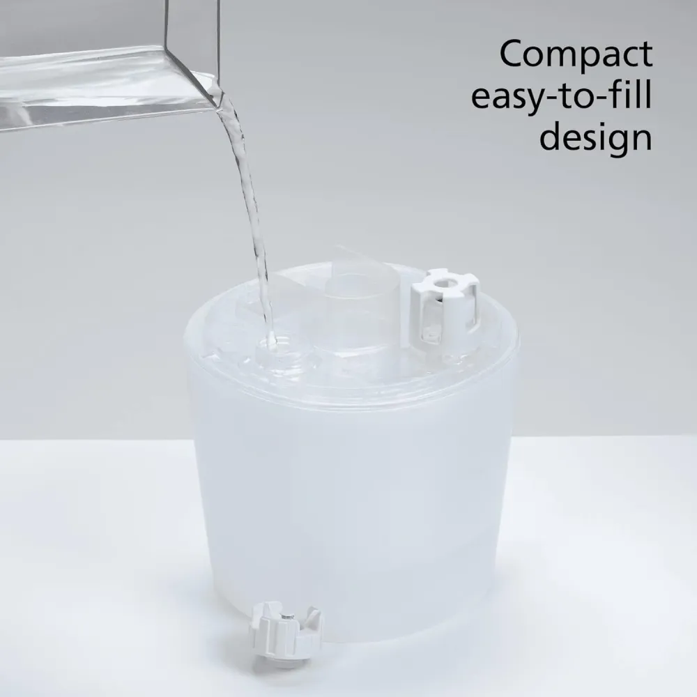 Safety 1st - Humidificateur Sans Filtre, Detecte la Température et Le Niveau D'humidité, Blanc