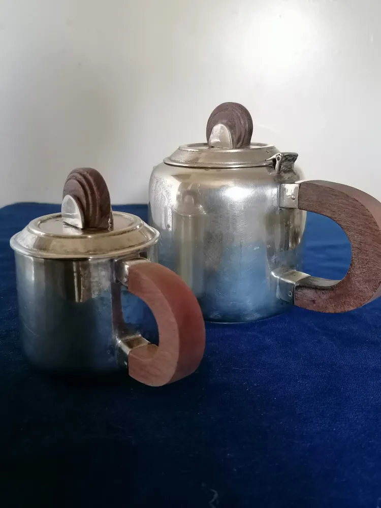 Cafetière et crémier Lancel Paris époque Art Déco vers 1930 Salle des Ventes La Découverte