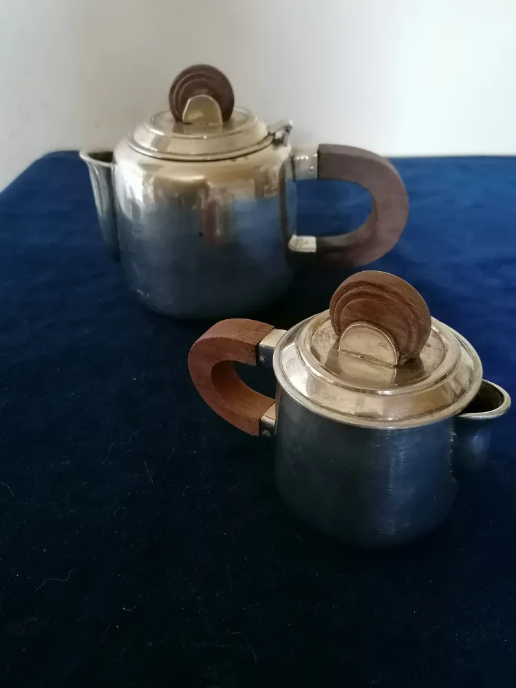 Cafetière et crémier Lancel Paris époque Art Déco vers 1930 Salle des Ventes La Découverte