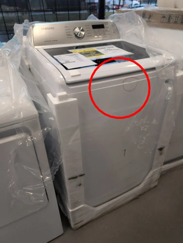 WA46CG3505AW - LAVEUSES - Samsung - Chargement Vertical - Blanc - Boîte Ouverte