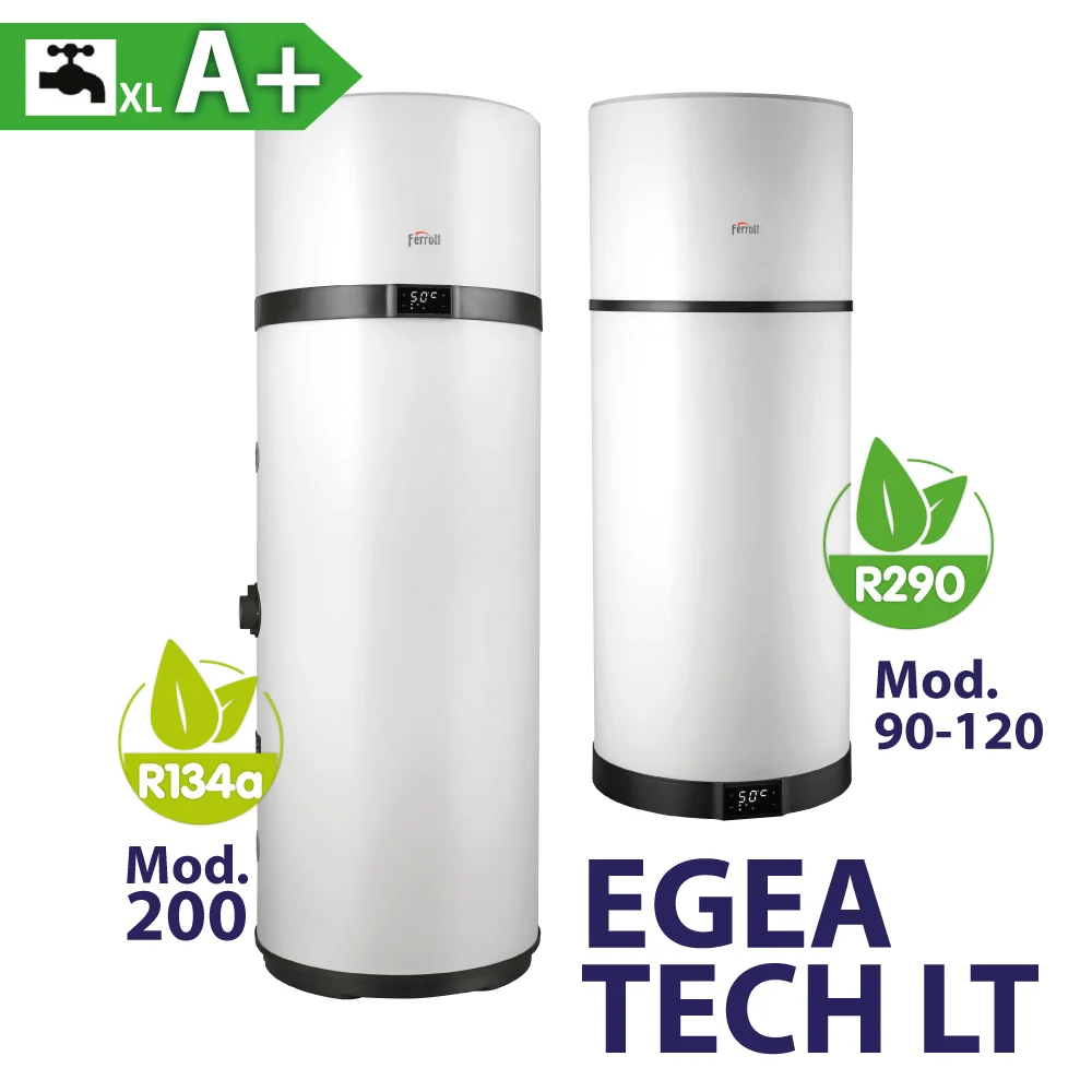 Scaldacqua Pompa Di Calore "Egea Tech Lt" 90 Lt. - R290