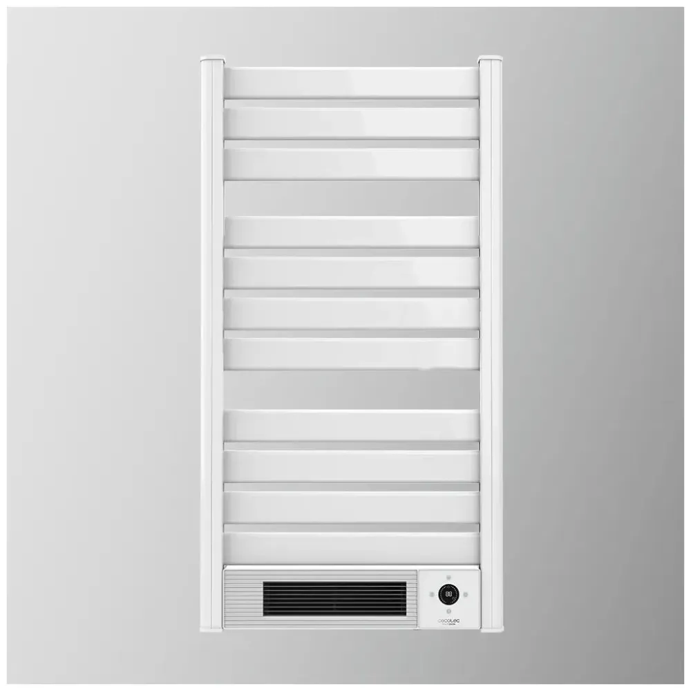 Sèche serviettes électrique 2000 W chauffage céramique LED télécommande Cecotec
