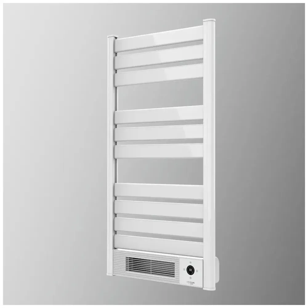 Sèche serviettes électrique 2000 W chauffage céramique LED télécommande Cecotec
