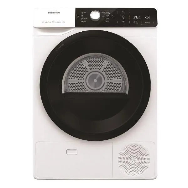 Sèche-linge à chargement frontal Hisense 9 kg Dhga901nl Twin Flow Ion Refresh Classe ++