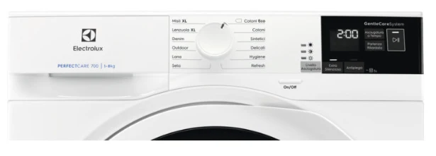 Sèche-linge pompe à chaleur Electrolux 8 Kg Ew7hw842 (Lxpxa 59,6x63,8x85) Perfectcare 700 Sensicare System Ecoflow Delay S...