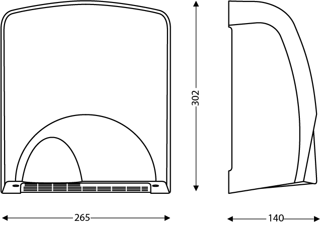 Sèche-mains composé Tornade 811252