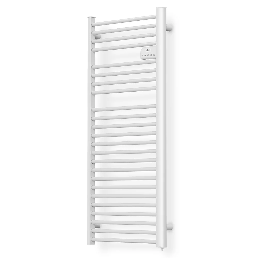 Sèche-serviettes 750W - blanc - thermostat LCD, 4 modes