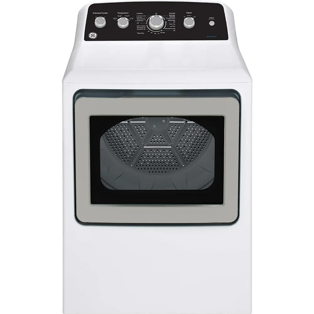 GE Sécheuse à gaz de 7,2 pi. cu. avec cycle SaniFresh GTD49GBMRWS