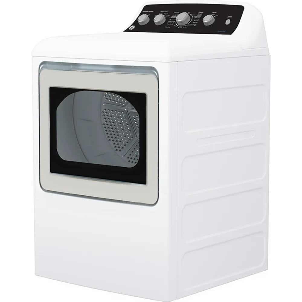 GE Sécheuse à gaz de 7,2 pi. cu. avec cycle SaniFresh GTD49GBMRWS
