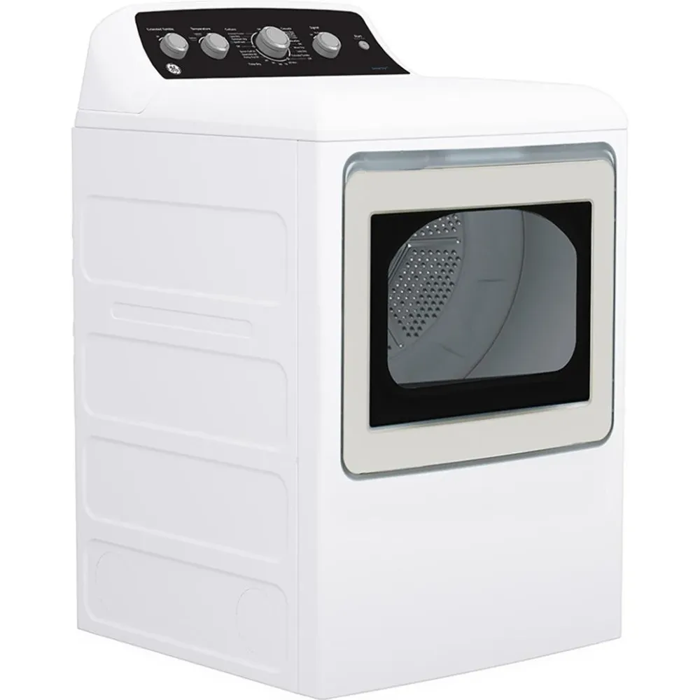 GE Sécheuse à gaz de 7,2 pi. cu. avec cycle SaniFresh GTD49GBMRWS