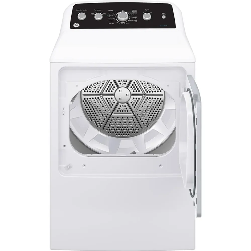 GE Sécheuse à gaz de 7,2 pi. cu. avec cycle SaniFresh GTD49GBMRWS