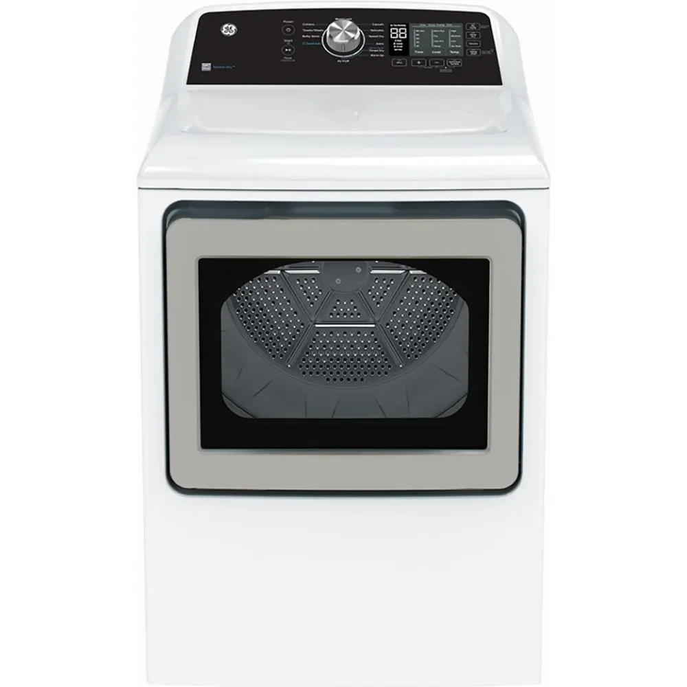 GE Sécheuse à gaz de 7,4 pi. cu. avec cycle SaniFresh GTD68GBMRWS