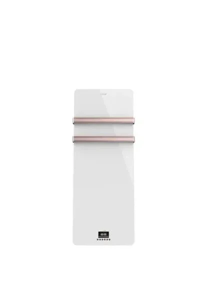 Seche serviettes electrique ecran LED telecommande blanc Ready Warm 9870 Crystal Towel Rosegold Cecotec
