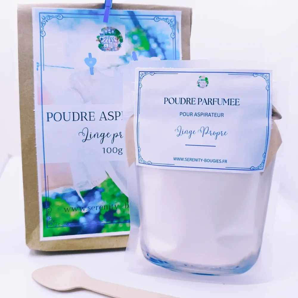 Poudre parfumée pour aspirateur naturelle Sérénity Bougies