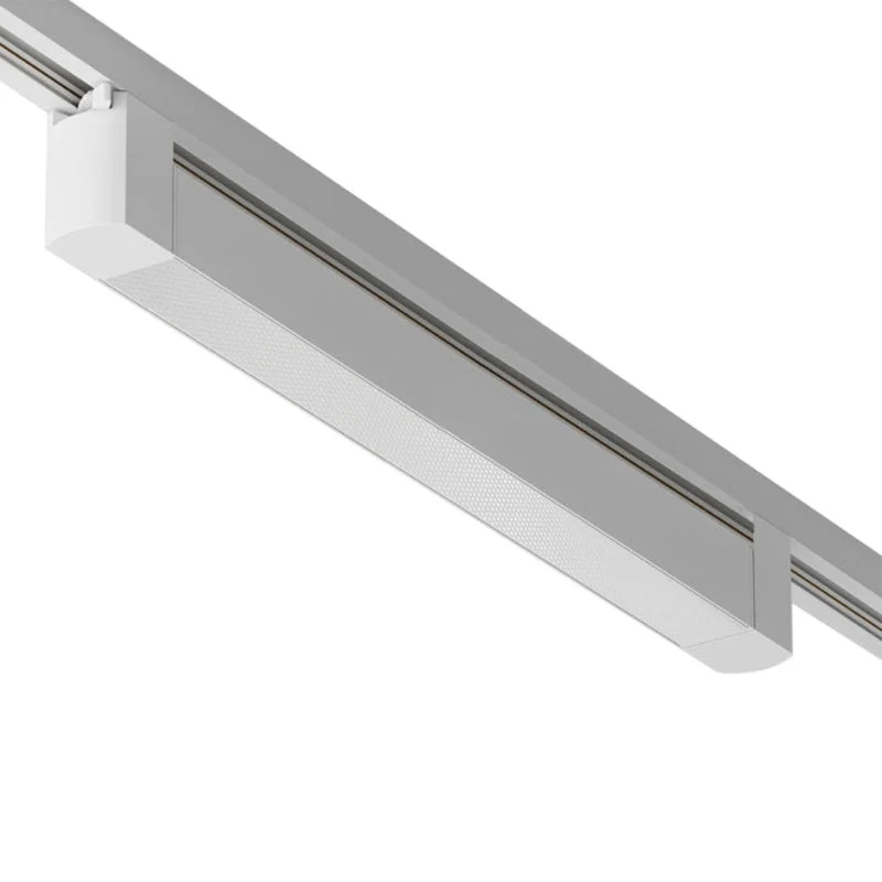 Éclairage sur Rail Linéaire Opaque Monophasé 30W 47cm Blanc Silamp