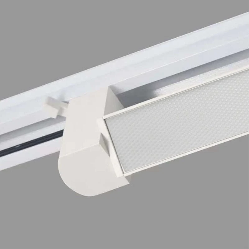 Éclairage sur Rail Linéaire Opaque Monophasé 30W 47cm Blanc Silamp