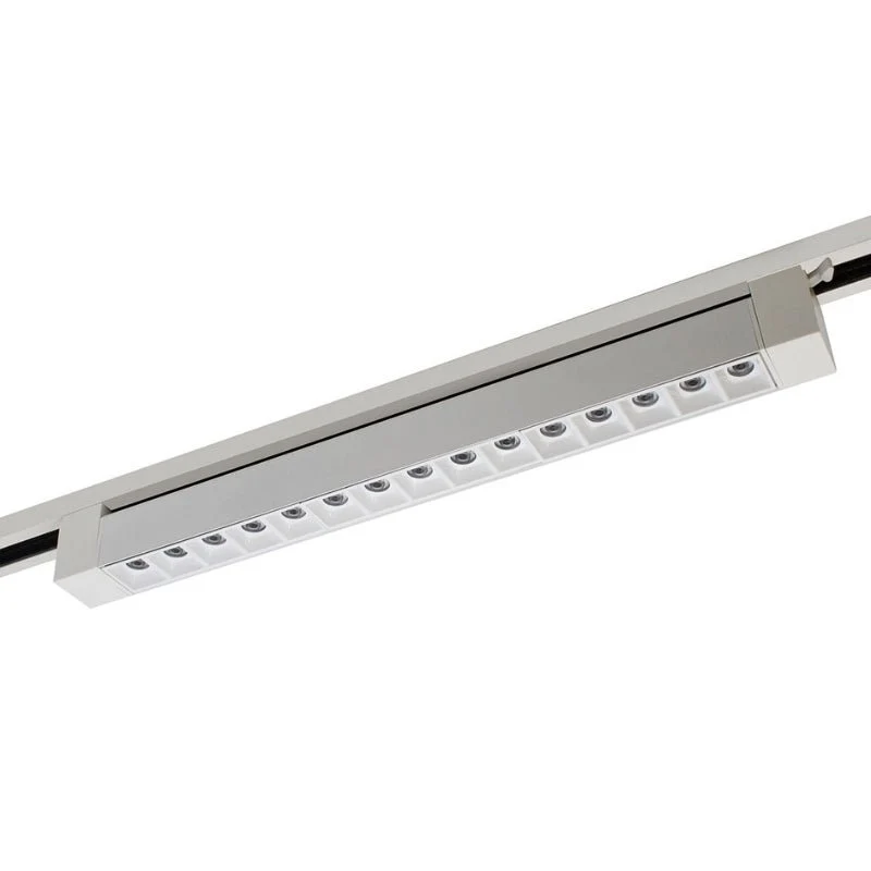 Projecteur Linéaire sur Rail Monophasé 30W 46cm Blanc Silamp