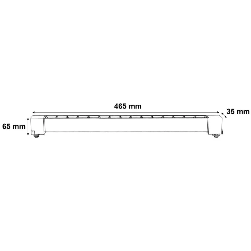 Projecteur Linéaire sur Rail Monophasé 30W 46cm Blanc Silamp