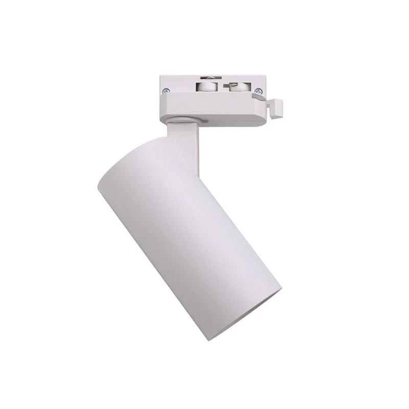 Spot LED sur Rail Monophasé CCT 20W 60° Blanc - 3000K/4000K/6500K (Pack de 20) Silamp