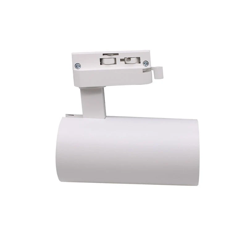 Spot LED sur Rail Monophasé CCT 20W 60° Blanc - 3000K/4000K/6500K (Pack de 20) Silamp