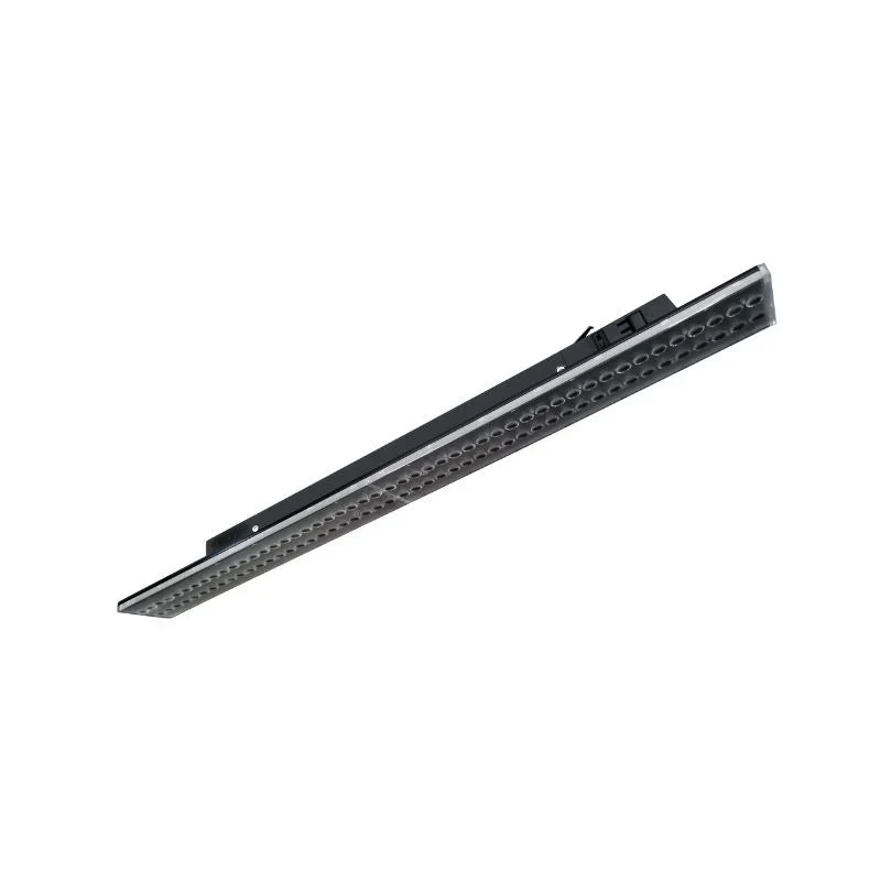 Spot Linéaire LED sur Rail Monophasé 60cm Noir - Puissance Ajustable Silumen