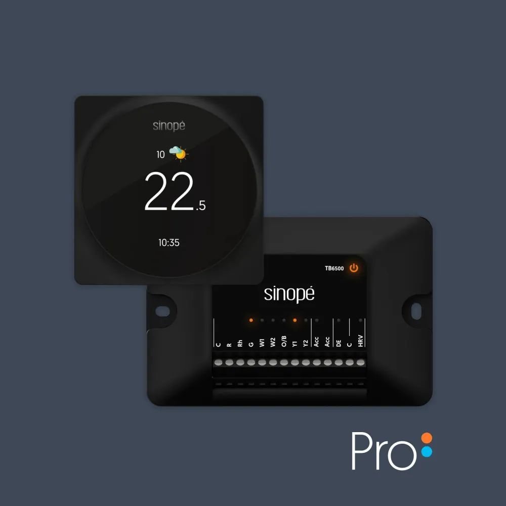 Thermostat intelligent Pro pour système central Sinopé Technologies