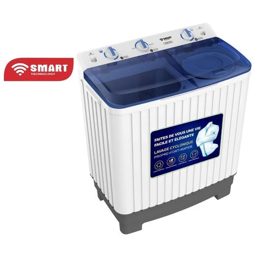 Machine à laver STMLS-8H – 8 Kg – Essorage 5 Kg – Économie d’énergie + Smart Technology