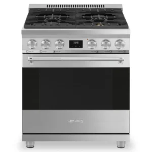 Smeg 4.6 Cu. Ft. Professional Gas Range - SPR30UGGX|Cuisinière professionnelle à gaz Smeg de 4,6 pi3 - SPR30UGGX Smeg Cana...