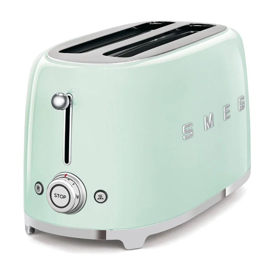 Tostadora Eléctrica Retro Smeg Verde Pastel 4 rebanadas