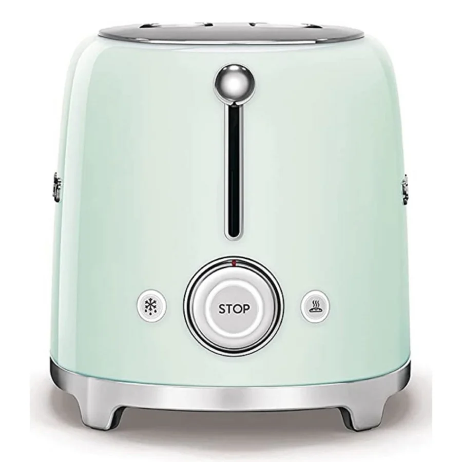 Tostadora Eléctrica Retro Smeg Verde Pastel 4 rebanadas