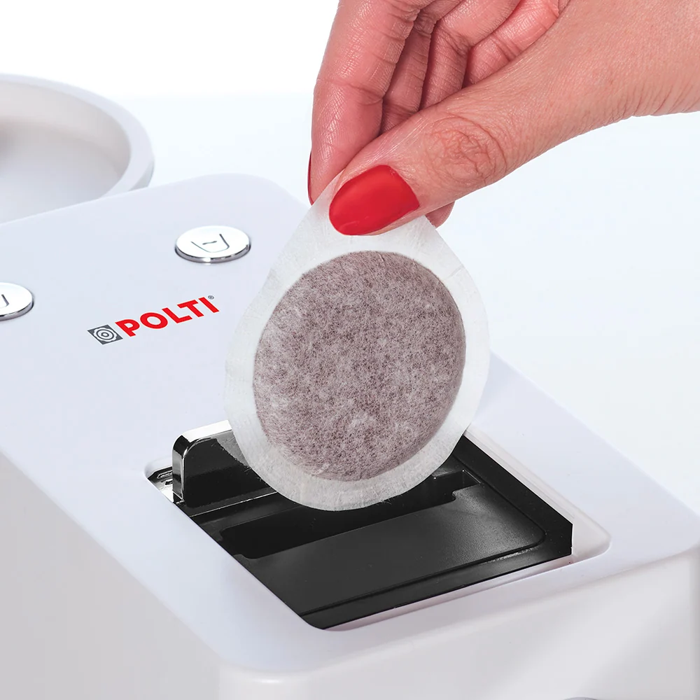 Polti Coffea S18W avec 54 kits de dégustation de dosettes incluses SOLO Caffè monorigine - FR